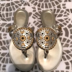 Kids Silver Jelly Jack Rogers